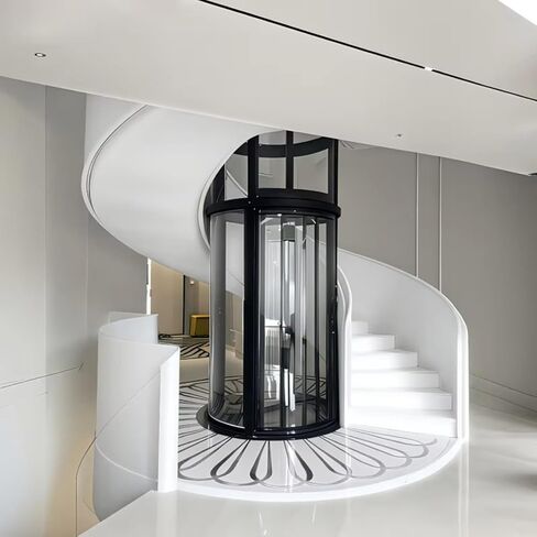 Quiet Traction Drive Elevator, Custom Electric Home Elevator with Emergency Stop Valve, Easy Cargo Moving for Villa Courtyard & Boutique Store Daily Use, Stainless Steel Corrosion Resistant Lift in Kuwait