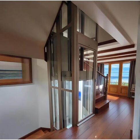 Smooth Indoor Elevator, Modern Traction Drive Elevator with Multi-Stage Overload Shield for Rural Country House & Luxury Apartment Suite in Kuwait
