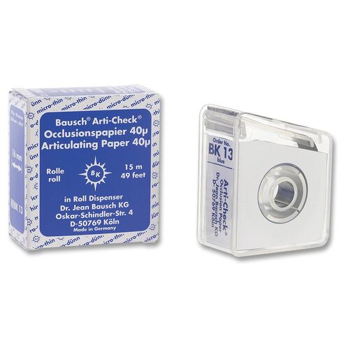 Bausch Articulating Paper 40u (.0016") Blue 15m x 16mm roll BK-13 (200) in Kuwait