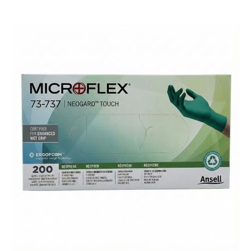 قفازات Microflex 73737080 Neogard Touch من النيوبرين مقاس متوسط ​​200/Bx in Kuwait