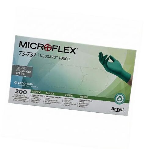 قفازات Microflex 73737080 Neogard Touch من النيوبرين مقاس متوسط ​​200/Bx in Kuwait