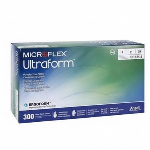 Microflex UF-524-S Ultraform قفازات نيتريل زرقاء كوبالت صغيرة 300/صندوق in Kuwait