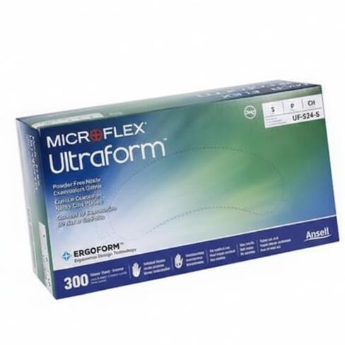 Microflex UF-524-S Ultraform قفازات نيتريل زرقاء كوبالت صغيرة 300/صندوق in Kuwait