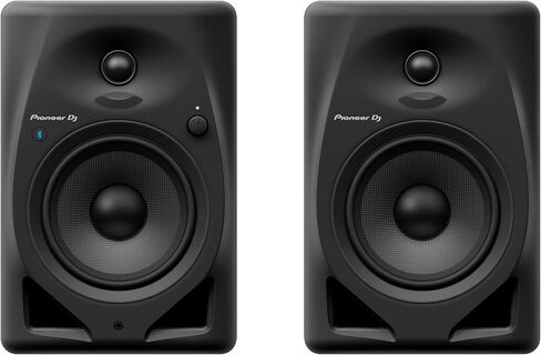 حزمة وحدة تحكم DJ Pioneer DDJ-FLX4 مع شاشات سطح مكتب Pioneer DM-50D-BT Bluetooth ووسادات عزل Gator - متضمنة rekordbox وSerato، صوت لاسلكي aptX منخفض الكمون in Kuwait