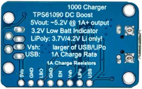 2465 Lithium Batteries Charging Adapter Rechargeable 5V USB Boosting Charging Adapter Module for PowerBoost 1000 Module Replacement Lithium Batteries in Kuwait