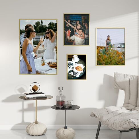 Fun Memories 12x16 Poster Frame for Photo, Posters & Art Prints, Horizontal or Vertical Wall Mounting Scratch-Proof Wall Gallery Photo Frame (Black, 3 Pack) in Saudi Arabia