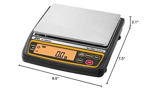 A&D Weighing EK-3000AEP Intrinsically Safe Portable Balance, 3000g x 0.1g with External Calibration in Kuwait