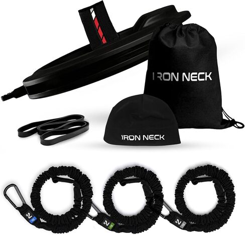 Iron Neck 3.0, Strength Kit Bundle, 360° Neck Trainer and Resistance Bands for Progressive Strength Training, Pain Relief, and Injury Prevention in Kuwait