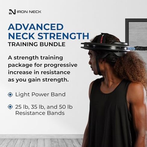 Iron Neck 3.0, Strength Kit Bundle, 360° Neck Trainer and Resistance Bands for Progressive Strength Training, Pain Relief, and Injury Prevention in Kuwait