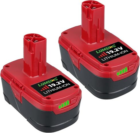 LUMSING C-3 5.0Ah Lithium-ion Replacement for Craftsman 19.2 Volt Battery Compatible with Craftsman Battery 19.2V C-3 315.115410 315.11485 130279005120235021 11375 Cordless Drills in Kuwait