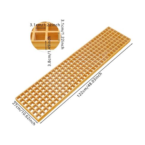 3 Pcs Fiberglass Molded Grating, 48x10.6x1.5in Heavy Duty FRP Grating Covers for Car Wash, Drainage Trench & Work Platform, Slip Resistant in Saudi Arabia