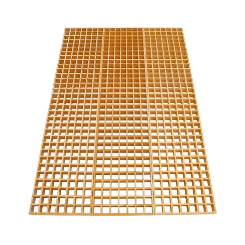 3 Pcs Fiberglass Molded Grating, 48x10.6x1.5in Heavy Duty FRP Grating Covers for Car Wash, Drainage Trench & Work Platform, Slip Resistant in Saudi Arabia