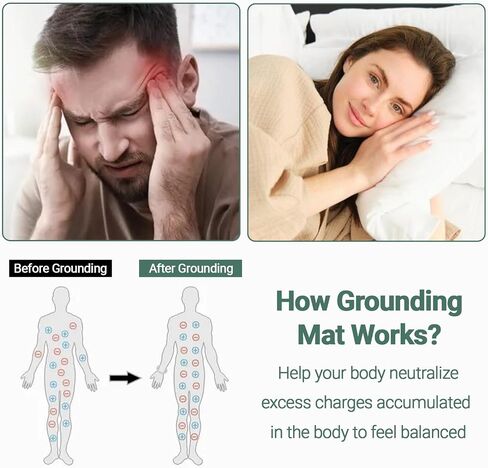 Grounding Blanket for Bed with Pure Silver Fiber for Improved Sleep, grounding Throw Queen Size in Kuwait