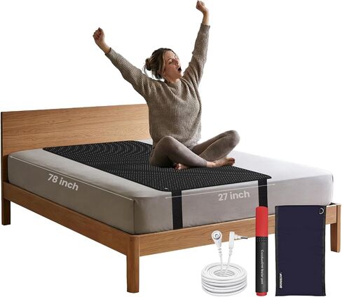NIULAFR Grounding Mat for Bed, Earth Connected Conductive Grounding Mattress Pad for Better Sleep, Reduce Stress, Improve Health in Kuwait