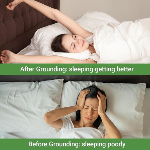 NIULAFR Grounding Mat for Bed, Earth Connected Conductive Grounding Mattress Pad for Better Sleep, Reduce Stress, Improve Health in Kuwait