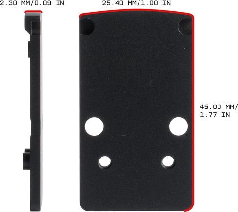 Monstrum Stainless Steel RMR to RMSc Red Dot Adapter Plate | for RMR Cut Optics Ready Pistols and Slides | Compatible with RMSc and Holosun K/407k/507k/EPS/Carry Footprint Red Dots in Kuwait