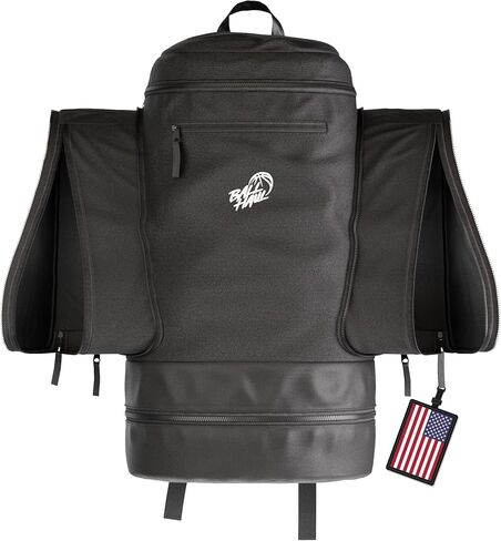 Basketball Backpack with Shoe Compartment | Large Sports Bag with Expandable Sneaker Pockets for Up To Size 13 | Carry Your Ball, Shoes, & Kit Easily. in Kuwait