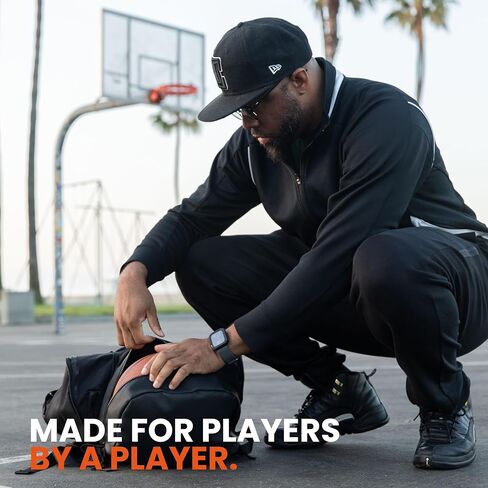 Basketball Backpack with Shoe Compartment | Large Sports Bag with Expandable Sneaker Pockets for Up To Size 13 | Carry Your Ball, Shoes, & Kit Easily. in Kuwait
