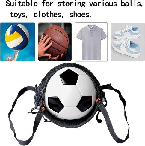 Basketball Bag with mesh Drawstring for Storage, Breathable for Sports use, Suitable for Volleyball, Football, Rugby, Swimming Bags, Double-Shoulder Strap, Cross-Body Strap in Kuwait