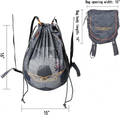 Basketball Bag with mesh Drawstring for Storage, Breathable for Sports use, Suitable for Volleyball, Football, Rugby, Swimming Bags, Double-Shoulder Strap, Cross-Body Strap in Kuwait