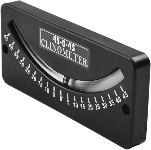 Portable ABS Inclinometer with 25-0-25 45-0-45 10-0-10 Scales Slope Meter and Heel Mount for Trail Hiking Sailing and for AVALANCHE Safety(45-0-45) in Kuwait