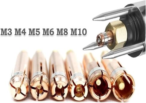 5/10pcs Replacement Stud Collet 10-Piece Set, for Capacitor Discharge Welder RSR-2500 / RSR-1600 (M3/4/5/6/8/10) Arc Welding Equipment Kits in Kuwait