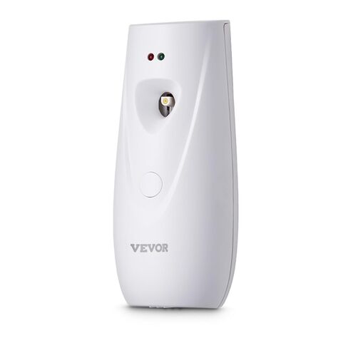 موزع رذاذ معطر هواء أوتوماتيكي من VEVOR، 4 عبوات، مثبت على الحائط أو قائم بذاته، يعمل بالبطارية، إعدادات زمنية متعددة للمنزل، الداخلي، الحمامات، المكاتب، الفنادق، الأماكن التجارية، أبيض in Kuwait