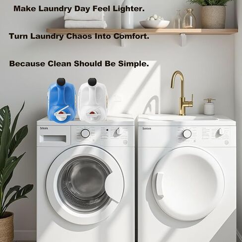 2 Pack Laundry Detergent Dispenser Nozzle Holder – Easy-Press Spout Opener, Drip-Free Detergent & Softener Accessory, Fits Most Large Bottles, laundry room organization in Kuwait