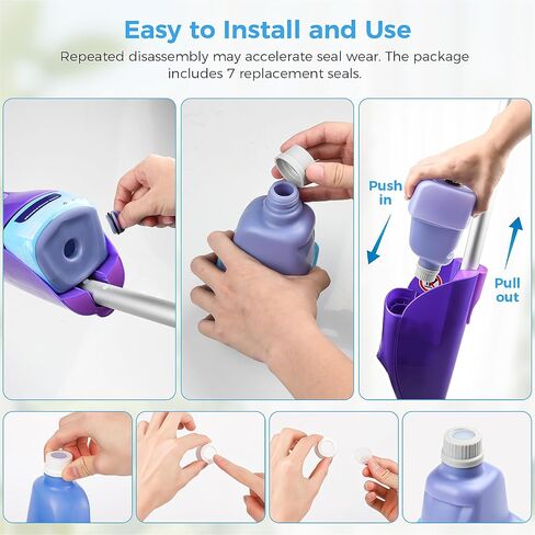 Replacement Bottle for Swiffer® Wet Jet™ Mop, Refillable, 500 ML Leak-Proof HDPE Refillable Bottle, 17 FL OZ Solution Bottles, Empty Bottle No Cleaning Solution in Kuwait