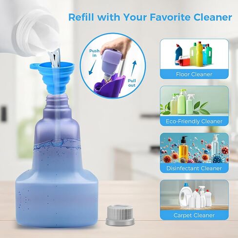 Replacement Bottle for Swiffer® Wet Jet™ Mop, Refillable, 500 ML Leak-Proof HDPE Refillable Bottle, 17 FL OZ Solution Bottles, Empty Bottle No Cleaning Solution in Kuwait
