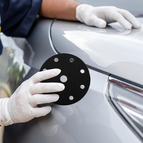 Car Grinding Disc Wheel Buffing Kit for Drill with Padded Sponge Sanding Discs, 100mm Hole Diameter and 150mm Multihole Protection Pad, for Car Body Panels and Detailing in Kuwait