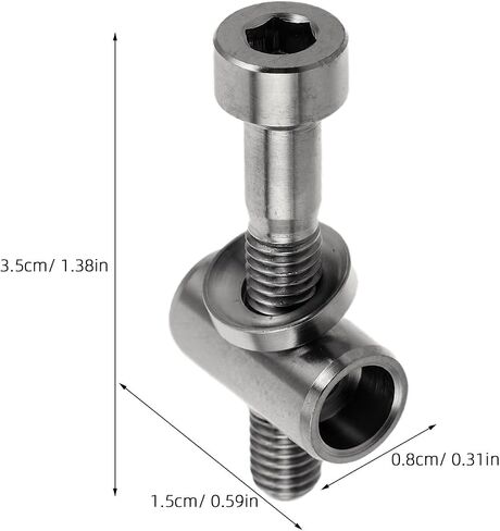 Abaodam Seatpost Bolts and Accurate Fit Titanium Alloy 2pcs M5x30 with Locking Structure Silver Screws for Mountain Bike Seatpost for Rugged Off-Road Saddle Fixing in Kuwait