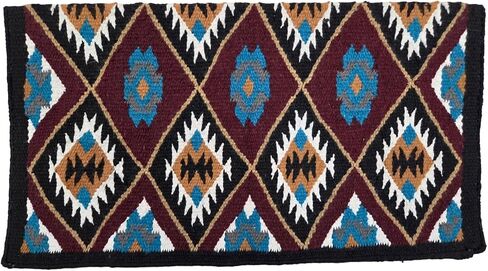 Tahoe Tack Burgundy Navajo Collection New Zealand Wool 34" X 36" Western Saddle Blanket in Kuwait