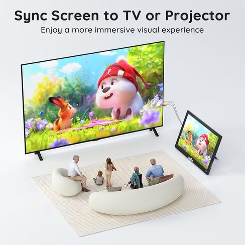 BOIFUN 17.5 "Combo Portable TV/DVD Player مع شاشة دوارة عالية الدقة 15.6" ، موالف ATSC للتلفزيون الرقمي ، بطارية مدمجة ، ودعم HDMI في/USB/Micro SD/AV Out وتنسيقات القرص المتعددة ، الأسود in Kuwait