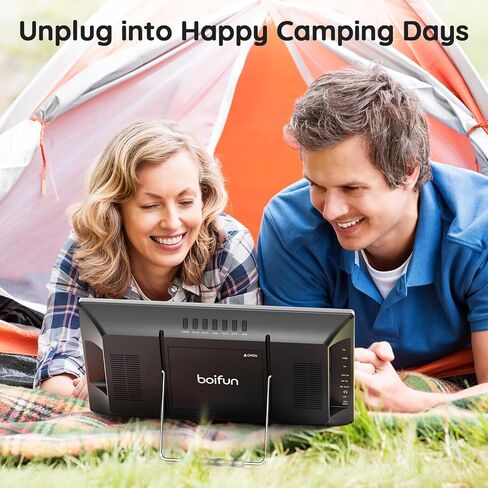 BOIFUN 17.5 "Combo Portable TV/DVD Player مع شاشة دوارة عالية الدقة 15.6" ، موالف ATSC للتلفزيون الرقمي ، بطارية مدمجة ، ودعم HDMI في/USB/Micro SD/AV Out وتنسيقات القرص المتعددة ، الأسود in Kuwait