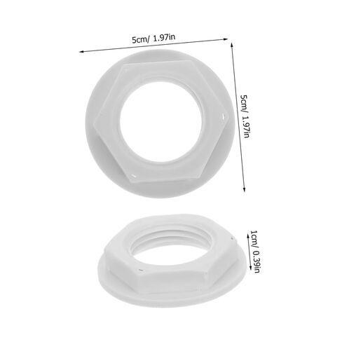 10pcs Plastic Nut Fasteners for Float Valve Replacement, Pp Material with 1 Inch Thread Size, Wear Resistant and Simple Installation for Water Tank and Cistern Use at Home in Kuwait