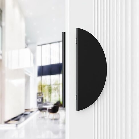 مقبض سحب نصف دائري، مقبض سحب من الألومنيوم عالي التحمل على الوجهين، مقبض باب زجاجي تجاري، مقبض باب الحظيرة، للأبواب الخشبية (ذهبي، قطر 7.9 بوصة) in Kuwait