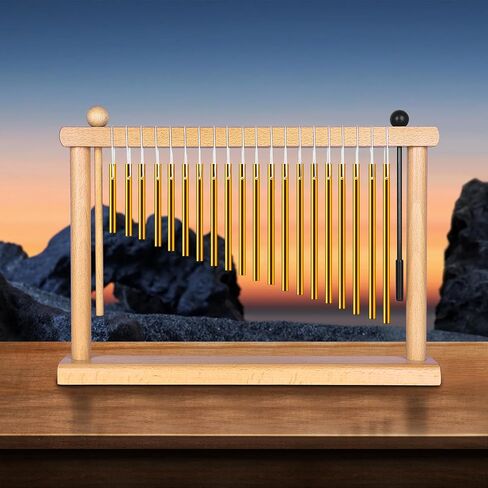 AKLOT Sound Healing Chimes Instrument Meditation 20 Note Chime Table Top Bar Chime Wind Chimes in Kuwait