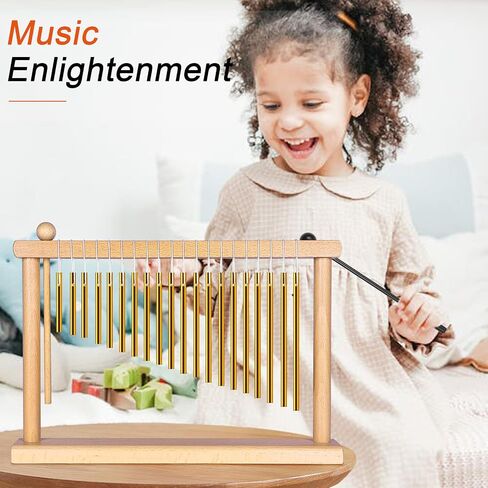 AKLOT Sound Healing Chimes Instrument Meditation 20 Note Chime Table Top Bar Chime Wind Chimes in Kuwait