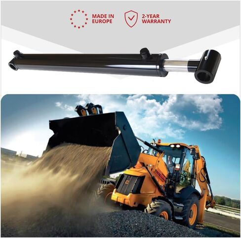 Magister Hydraulic Cylinder 1.75" Bore x 14" Stroke, Loader Welded Hydraulic Ram with Cross Tube Ends, Double Acting Hydraulic Piston 3500 PSI (WLD 1.75x14) in Kuwait