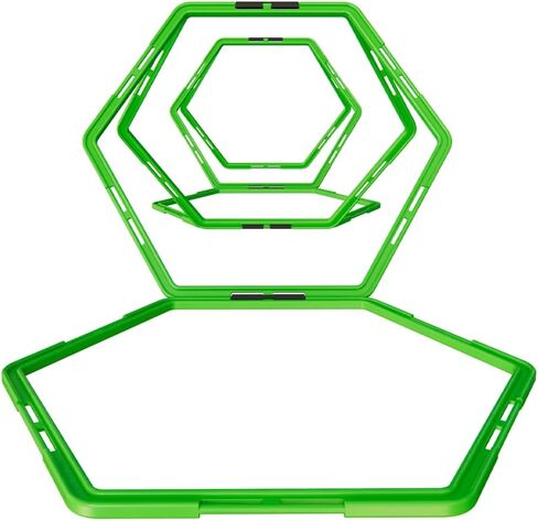 Power Systems Hex Agility Rings, Ladder, Hurdle Set All in One - Use Indoors or Outdoors for Speed & Skill Training in Kuwait