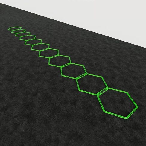 Power Systems Hex Agility Rings, Ladder, Hurdle Set All in One - Use Indoors or Outdoors for Speed & Skill Training in Kuwait