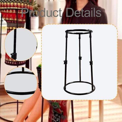 Djembe Floor Stand Adjustable Drum Holder Iron Construction Sturdy Portable Lightweight Supplies Stability Enhanced Compatibility Suitable for in Saudi Arabia