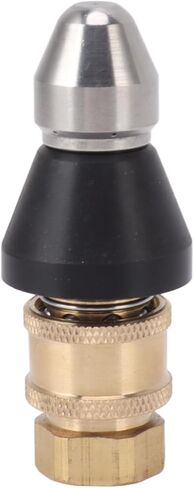 Jeanoko G1/4 Sewer Pipe Cleaning Nozzle Durable Stainless Steel for Effective Drain Cleaning - Includes G3/8 Female Thread Adapter in Kuwait