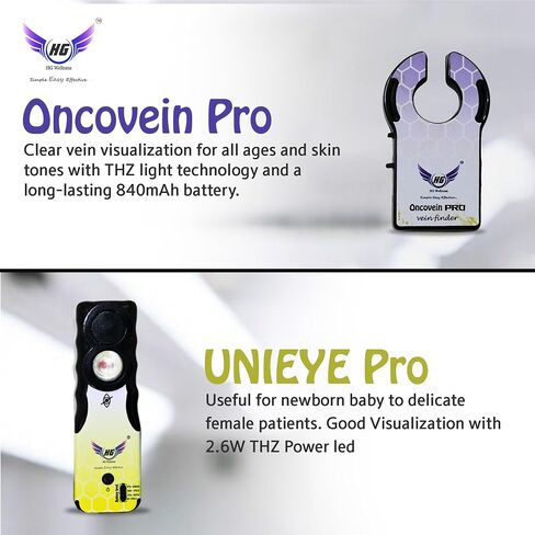 Oncovein Pro Vein Finder Combo Pack for Baby & Pediatric Use | Portable Handheld Vein Viewer with Stabilization Belt & Skin Stretch Tool | Easy IV Access Device for Clinics & Home Care in Kuwait