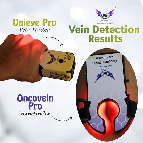 Oncovein Pro Vein Finder Combo Pack for Baby & Pediatric Use | Portable Handheld Vein Viewer with Stabilization Belt & Skin Stretch Tool | Easy IV Access Device for Clinics & Home Care in Kuwait