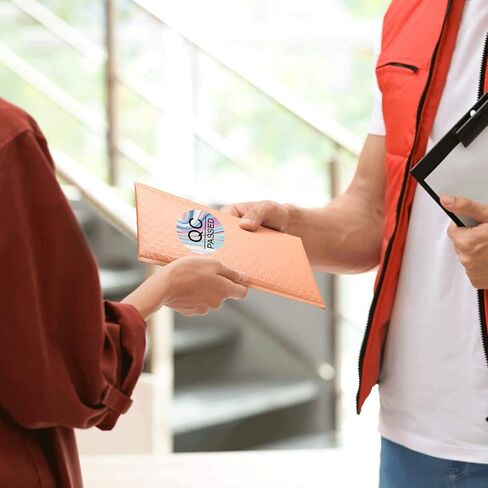 ملصقات جيدة لبلاط QC مرت بقطر 1 بوصة، 500 قطعة من ملصقات تمرير مراقبة الجودة ثلاثية الأبعاد لفحص المخزون في المستودعات والموافقة على الشحن والتصنيع in Kuwait