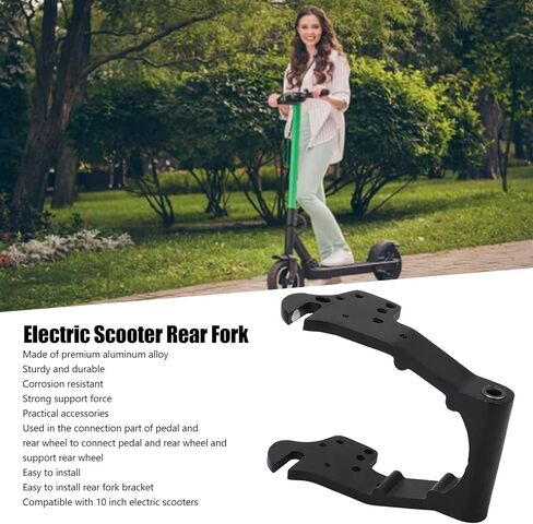 RiToEasysports Electric Scooter Rear Fork, 10 Inch Scooter Rear Fork Aluminum Alloy Replacement Part M365 Metal Bracket in Kuwait