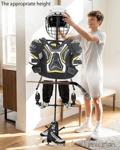 Hockey Equipment Drying Rack,Heavy Duty Metal Sports Hockey Gear Drying Rack,Ice Hockey Drying Rack for Hockey, Football, Lacrosse Gloves, Pads, Helmets in Kuwait