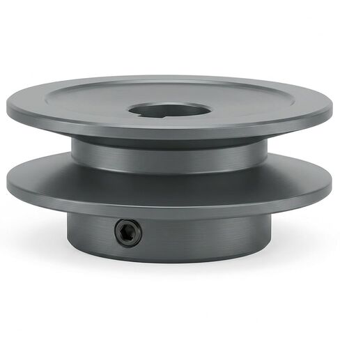 Goaste 2 Pack Single Groove Web Sheaves, 2-1/2" OD 5/8" Bore V-Belt Sheave, A Belt Section Cast Iron Sheave for 4L & A V-Belt, AK25-5/8 in Kuwait